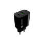 Natec Ribera chargeur mural 20 W USB-A USB-C gris