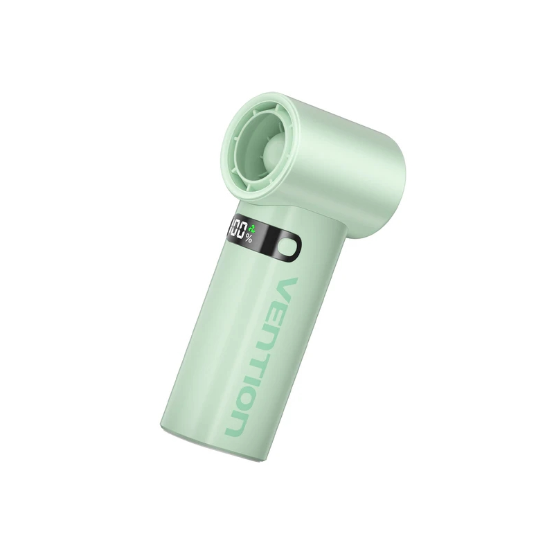 Vention — ventilateur à main 17 000 tr/min, vert, batterie 3 000 mAh, LED Vention — ventilateur à main 17 000 tr/min, vert, batterie 3 000 mAh, LED