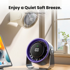 Ventilateur de bureau Vention PBJ Pro 2 500 tr/min beige USB-C