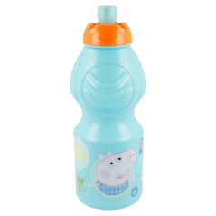 bouteille bleue Peppa Pig enfant