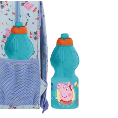 Bouteille Peppa Pig 400 ml bleu avec bouchon anti-goutte
