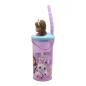 Gobelet 3D Gabby's Dollhouse 360 ml avec paille transparente Gobelet 3D Gabby's Dollhouse 360 ml avec paille transparente