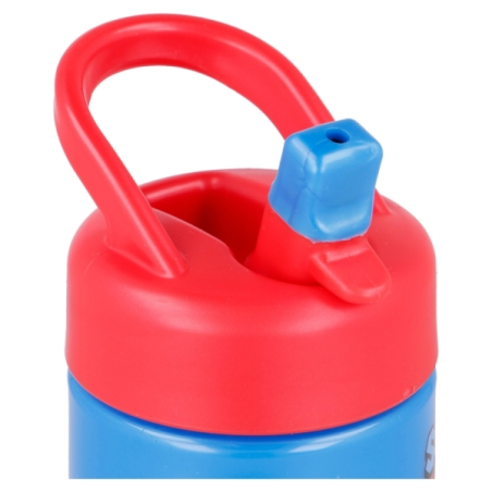 Gourde Super Mario 410 ml Safta - Fermeture hermétique - Valve de sortie d'eau - Poignée supérieure - Bouchon à vis - Rouge et b