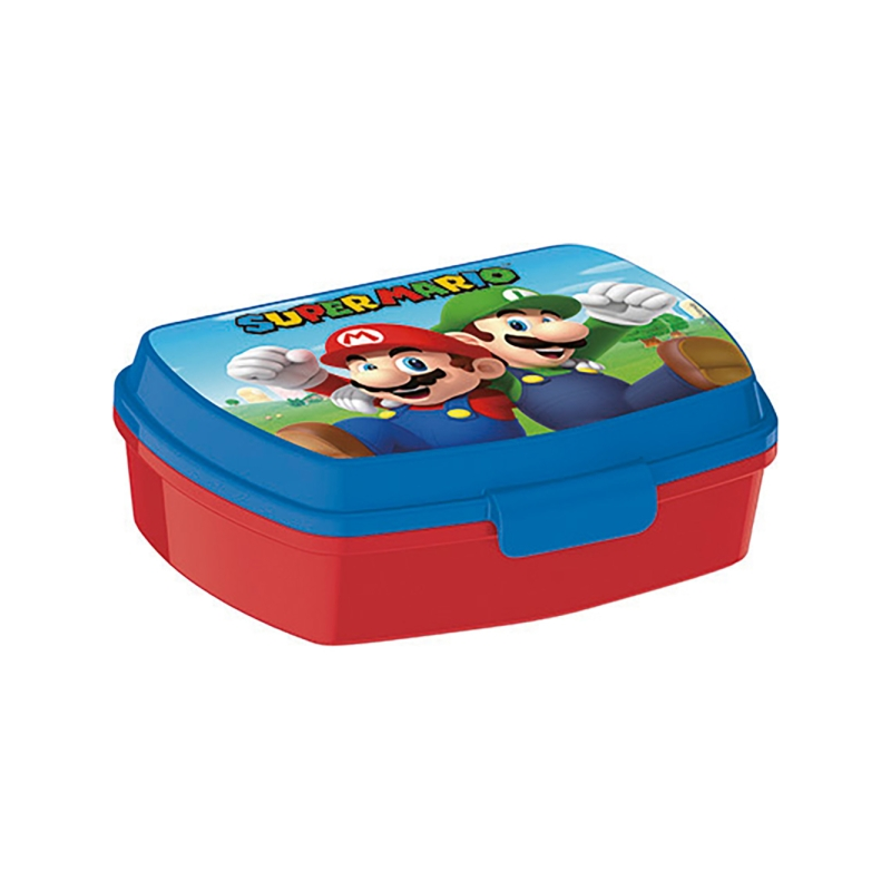 Appareil à sandwichs Super Mario sans BPA rouge et bleu Appareil à sandwichs Super Mario sans BPA rouge et bleu