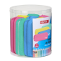 Lot de 8 étuis silicone pailleté carré 27x23 cm couleurs assorties