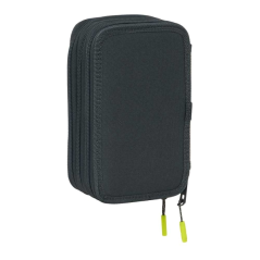 Trousse Real Madrid 3 compartiments, 37 pièces, noir et blanc