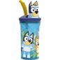 Gobelet Safta Bluey 3D 360 ml bleu avec paille intégrée Gobelet Safta Bluey 3D 360 ml bleu avec paille intégrée