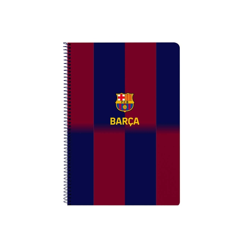 Cahier spirale FC Barcelone A4 80 feuilles quadrillé rouge bleu Cahier spirale FC Barcelone A4 80 feuilles quadrillé rouge bleu
