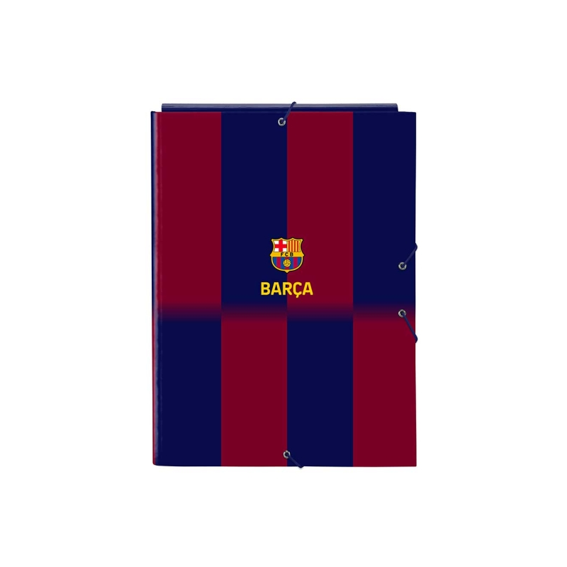 Chemise 3 rabats FC Barcelone Safta rigide rouge bleu folio
