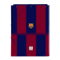 Chemise 3 rabats FC Barcelone Safta rigide rouge bleu folio