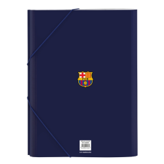 Chemise de classement FC Barcelone rigide rouge bleu folio 26x33,5x4 cm