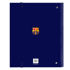 Classeur 4 anneaux FC Barcelone A4 100 feuilles rouge bleu