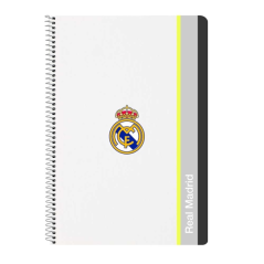 cahier à spirale Real Madrid noir