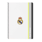 Cahier à spirale Real Madrid A4 quadrillé 80 feuilles noir et blanc Cahier à spirale Real Madrid A4 quadrillé 80 feuilles noir et blanc