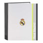 Classeur 4 anneaux Real Madrid, folio 27 x 33 cm, noir et blanc Classeur 4 anneaux Real Madrid, folio 27 x 33 cm, noir et blanc
