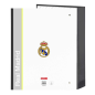 Classeur 4 anneaux Real Madrid, folio 27 x 33 cm, noir et blanc Classeur 4 anneaux Real Madrid, folio 27 x 33 cm, noir et blanc