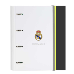 classeur blanc Real Madrid ouvert