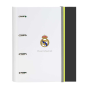 Classeur 4 anneaux Safta Real Madrid A4 blanc dos 35 mm Classeur 4 anneaux Safta Real Madrid A4 blanc dos 35 mm