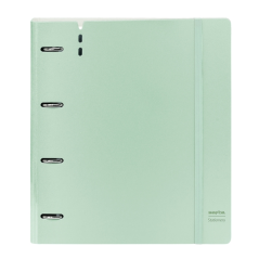 classeur vert pastel quatre anneaux