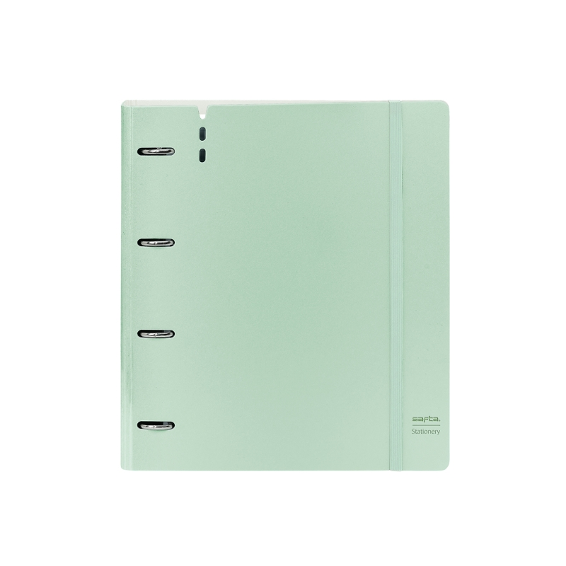 Classeur 4 anneaux Safta A4 35 mm vert pastel Classeur 4 anneaux Safta A4 35 mm vert pastel