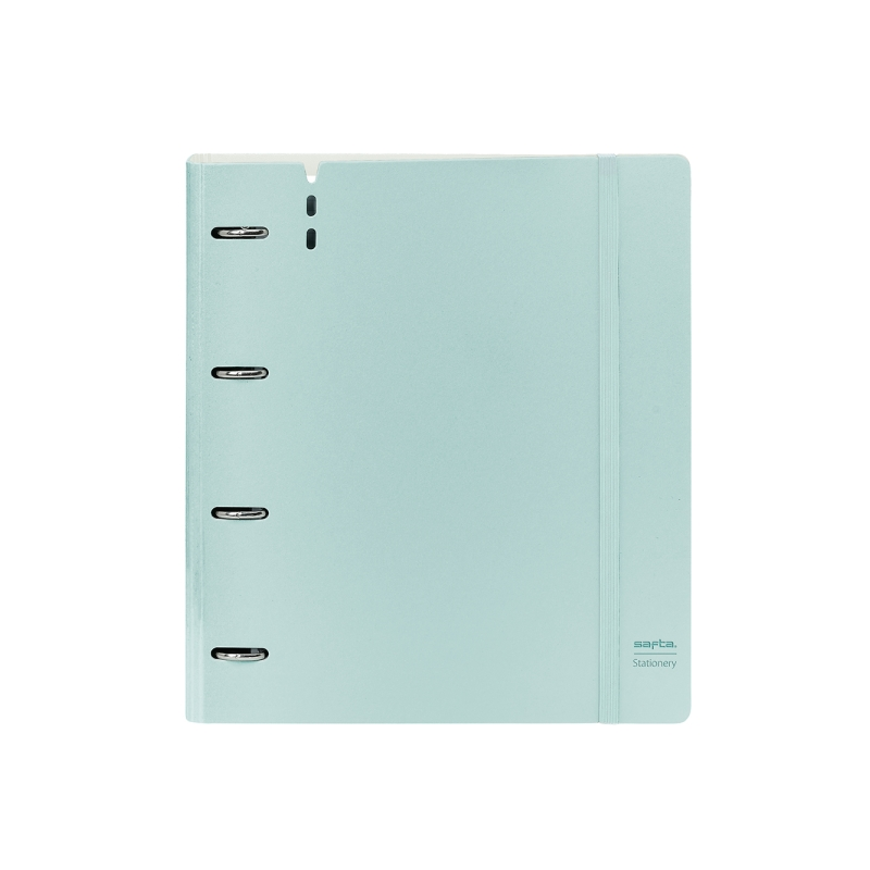 Classeur 4 anneaux Safta A4 35 mm bleu clair