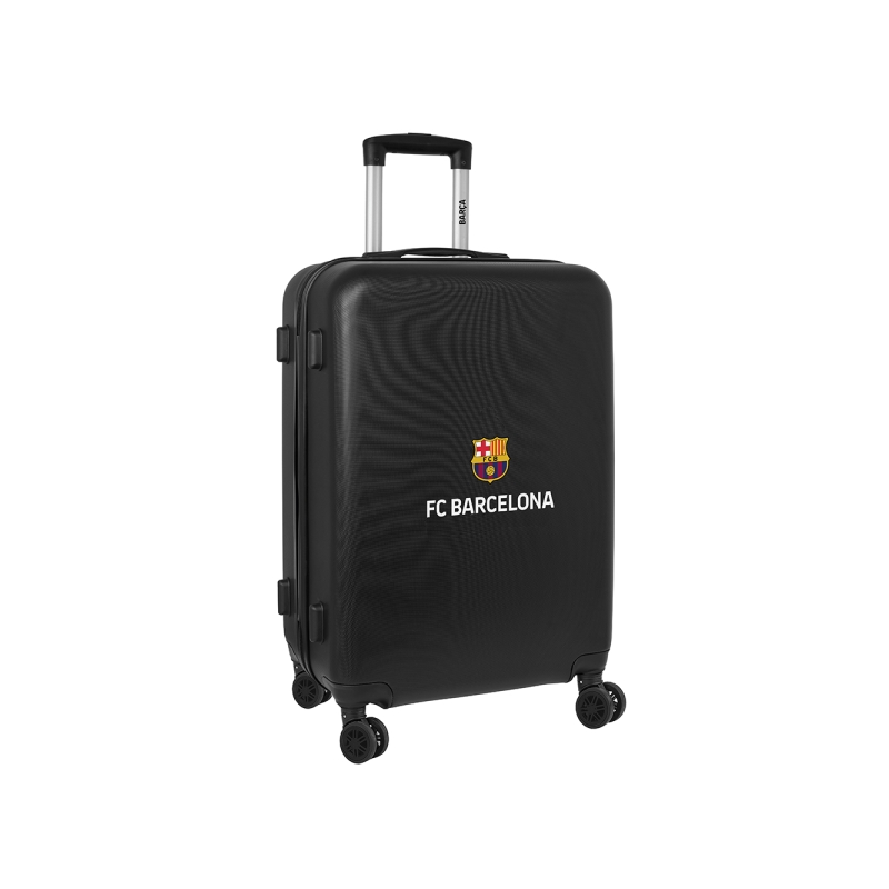 Valise trolley rigide FC Barcelone 24" noire à 4 roulettes Valise trolley rigide FC Barcelone 24" noire à 4 roulettes