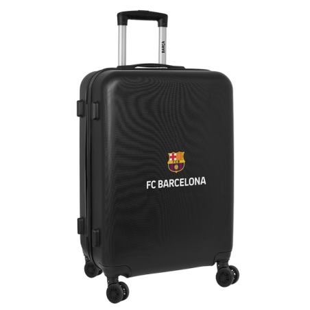 valise rigide noire FC Barcelone