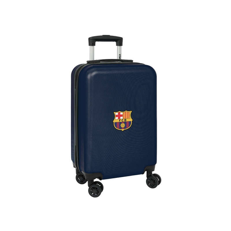 Valise à roulettes FC Barcelone 20" bleu marine 4 roues