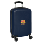 Valise à roulettes FC Barcelone 20" bleu marine 4 roues