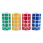 Apli Geometric Gomets Parchis assortis - 20 mm - Adhésif permanent - 8260 Gomets - 59 feuilles prédécoupées - 35 Gomets par