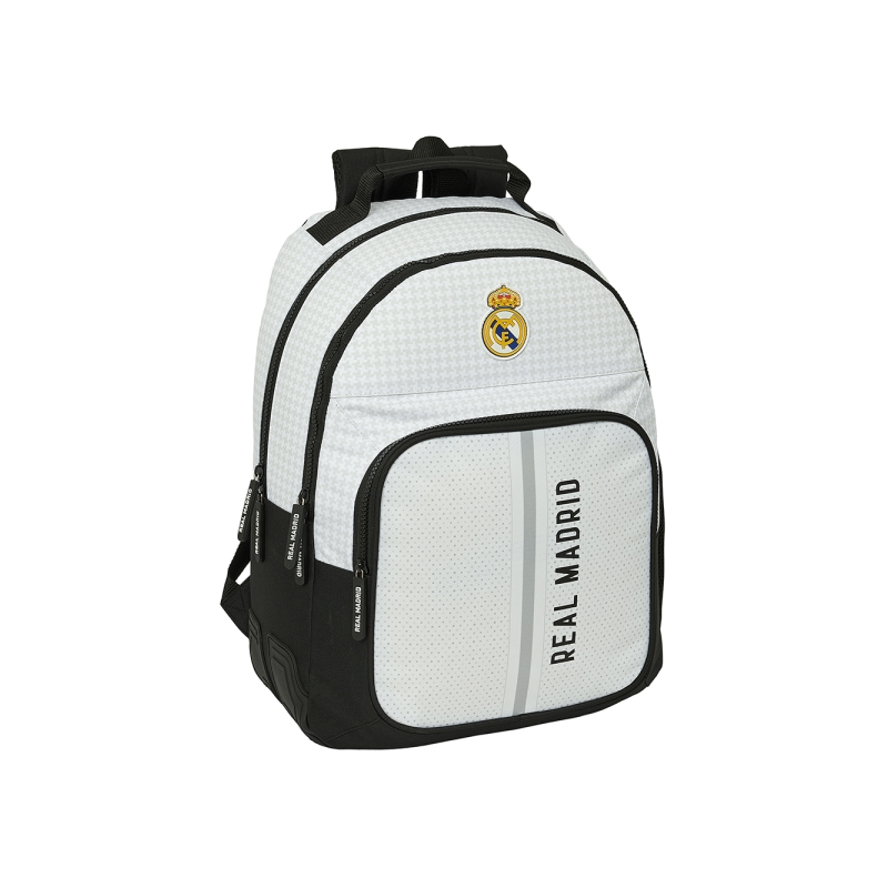 Sac à dos Real Madrid extérieur 24/25 noir blanc 32x42x15 cm Sac à dos Real Madrid extérieur 24/25 noir blanc 32x42x15 cm