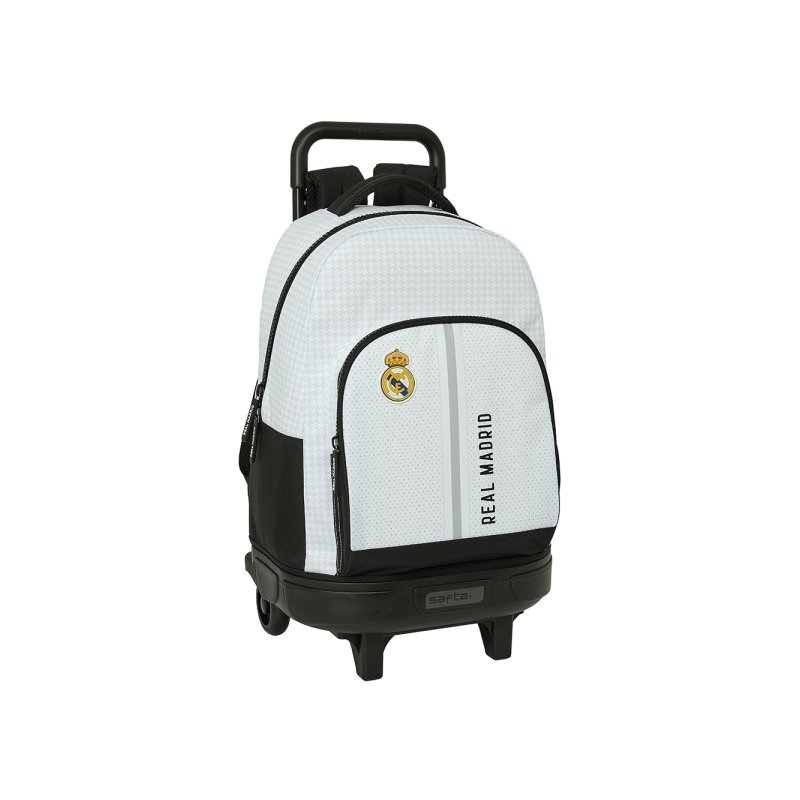 Sac à dos Real Madrid 24/25 avec trolley intégré noir blanc Sac à dos Real Madrid 24/25 avec trolley intégré noir blanc
