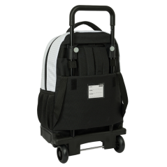 Sac à dos Real Madrid 24/25 avec trolley intégré noir blanc