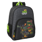 Sac à dos enfant Tortues Ninja noir compatible chariots 33x42 cm Sac à dos enfant Tortues Ninja noir compatible chariots 33x42 cm
