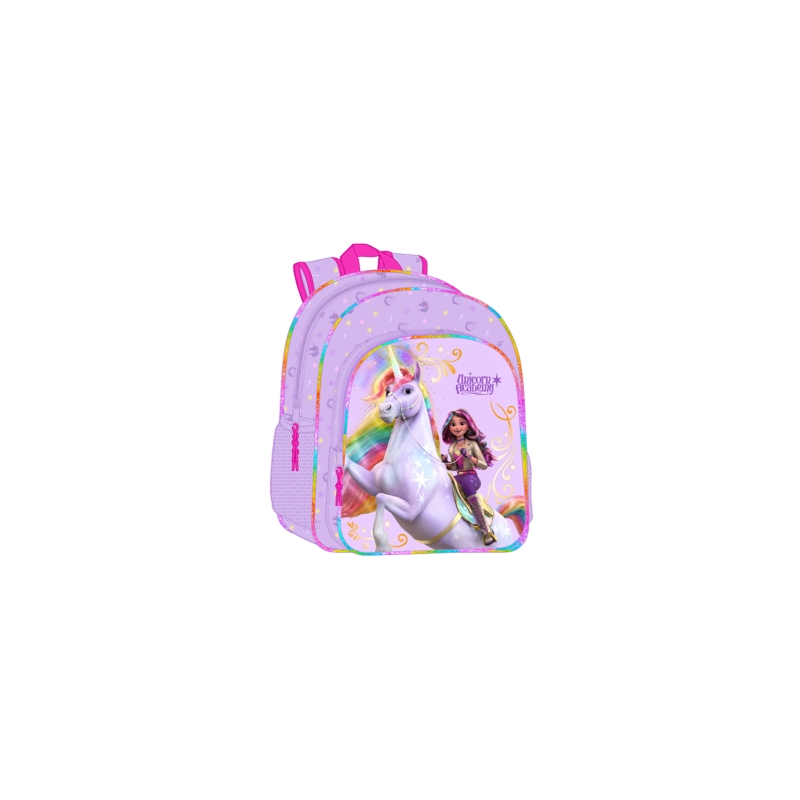 Sac à dos enfant Safta Unicorn Academy lilas 33x42x14 cm Sac à dos enfant Safta Unicorn Academy lilas 33x42x14 cm