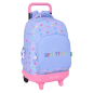 Sac à dos trolley Safta Benetton lavande déhoussable 33x4 Sac à dos trolley Safta Benetton lavande déhoussable 33x4