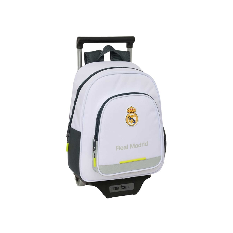 Sac à dos à roulettes Safta Real Madrid 10L noir blanc