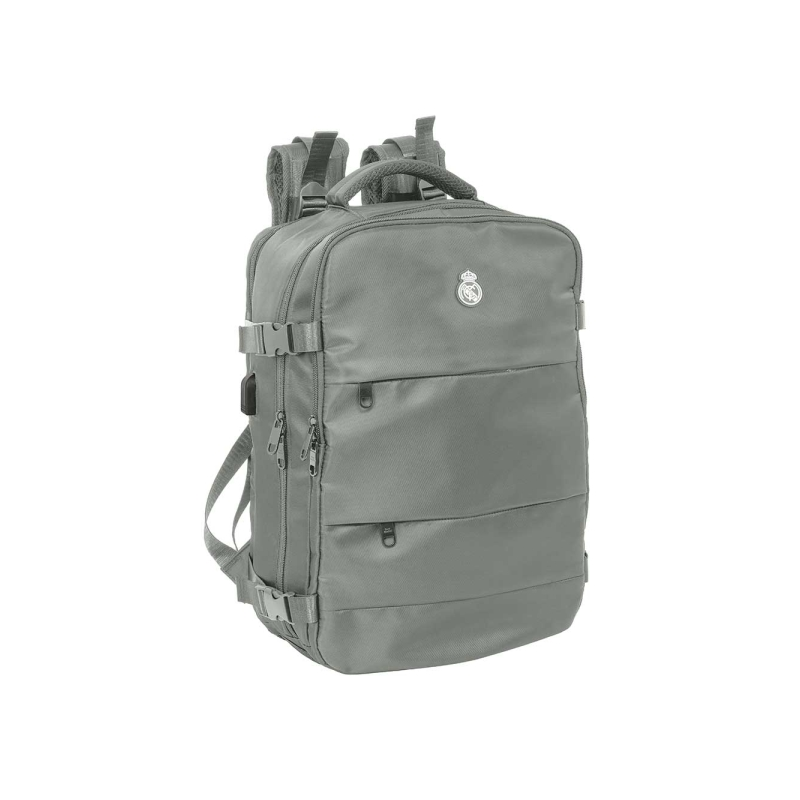 Sac à dos cabine Real Madrid 23,1L gris USB PC 15,6 pouces
