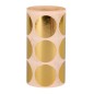 Autocollants ronds Apli Metallic Gold - Ø33mm - 59 feuilles prédécoupées - 708 autocollants par rouleau - Conforme aux normes