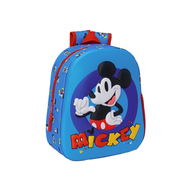 Sac à dos Mickey Mouse bleu 27x33x10 cm avec poignée Sac à dos Mickey Mouse bleu 27x33x10 cm avec poignée
