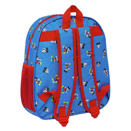 Sac à dos Mickey Mouse bleu 27x33x10 cm avec poignée