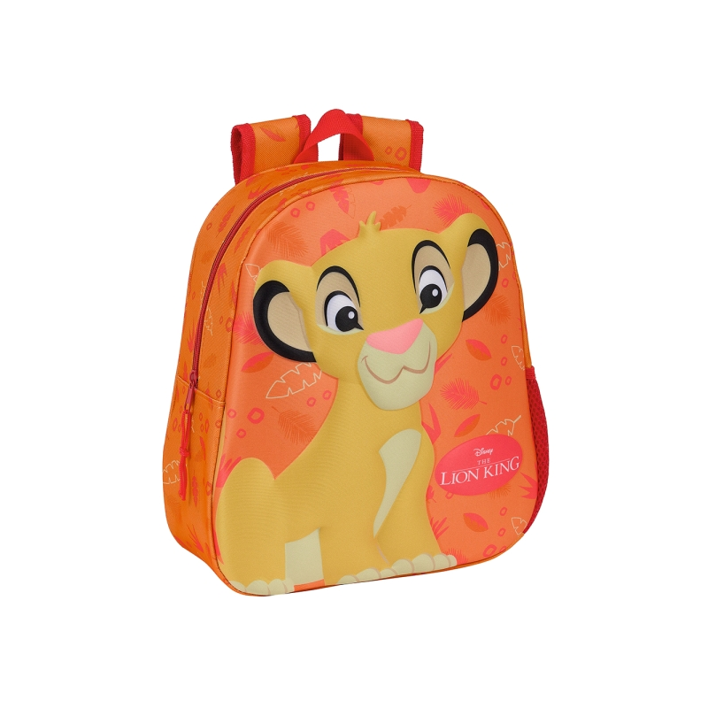 Sac à dos 3D Le Roi Lion Safta 8,64L orange 27x33x10cm Sac à dos 3D Le Roi Lion Safta 8,64L orange 27x33x10cm