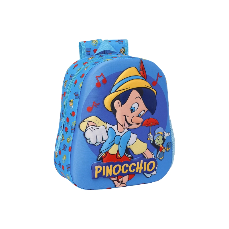 Sac à dos Safta Pinocchio 3D bleu 8,64L 27x33x10cm Sac à dos Safta Pinocchio 3D bleu 8,64L 27x33x10cm