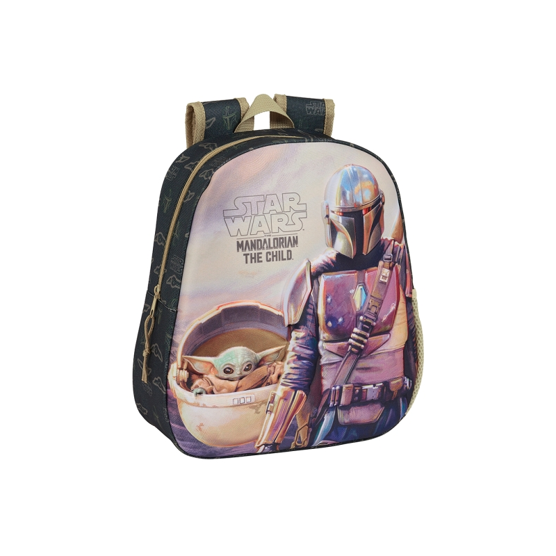 Sac à dos 3D The Mandalorian Safta 8,64 L vert foncé Sac à dos 3D The Mandalorian Safta 8,64 L vert foncé