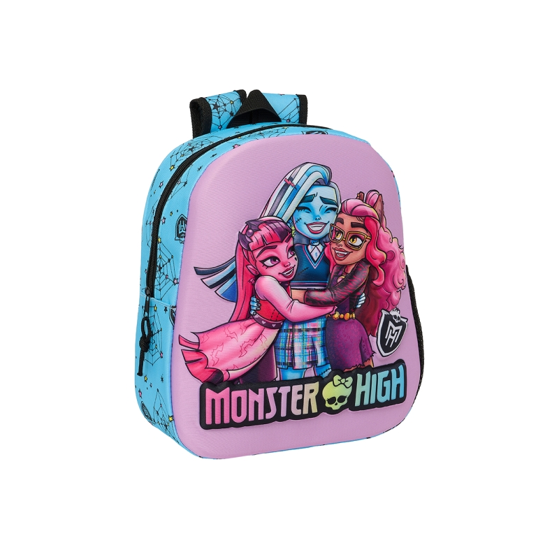 Sac à dos Monster High 3D bleu 8,64L 27x33x10 cm Sac à dos Monster High 3D bleu 8,64L 27x33x10 cm