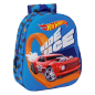 Sac à dos Hot Wheels 3D bleu avec dragonne et porte-bouteille Sac à dos Hot Wheels 3D bleu avec dragonne et porte-bouteille