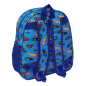 Sac à dos Hot Wheels 3D bleu avec dragonne et porte-bouteille Sac à dos Hot Wheels 3D bleu avec dragonne et porte-bouteille