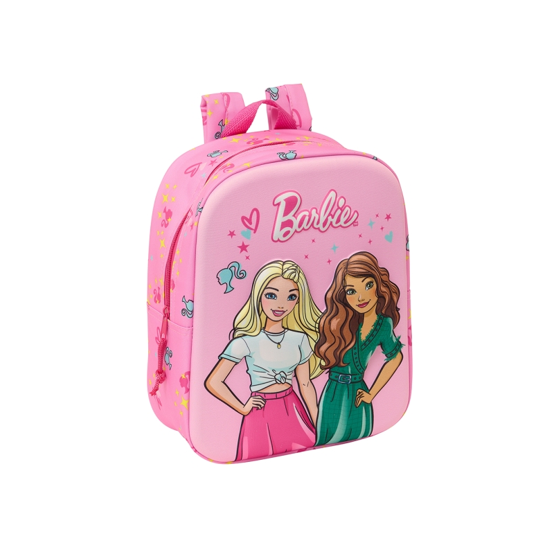 Sac à dos Barbie 3D Safta maternelle rose 22x27x10 cm Sac à dos Barbie 3D Safta maternelle rose 22x27x10 cm