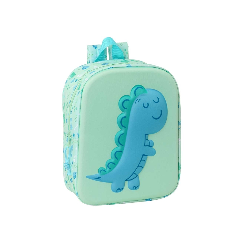 Sac à dos Safta Dino 3D Nursery 6L menthe 22x27x10 cm Sac à dos Safta Dino 3D Nursery 6L menthe 22x27x10 cm