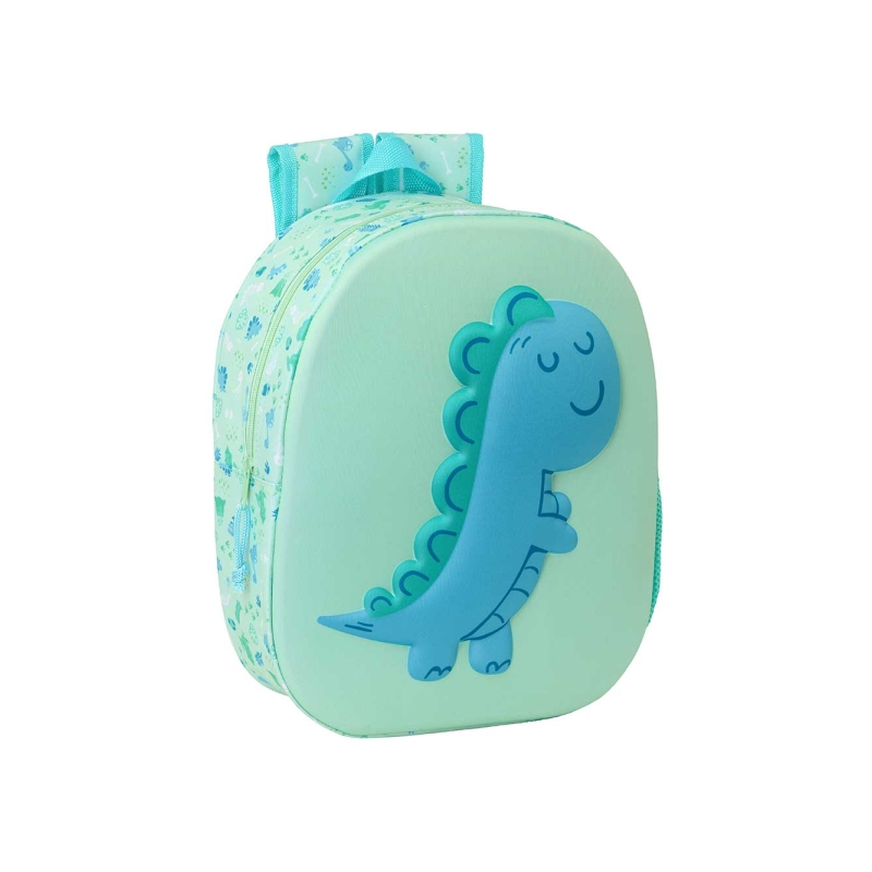 Sac à dos Safta Dino 3D 8,64L menthe 27x33x10 cm Sac à dos Safta Dino 3D 8,64L menthe 27x33x10 cm